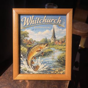 Whitchurch Leaping Trout Picture In Vintage Frame