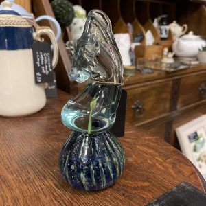 Vintage Mdina Glass Seahorse