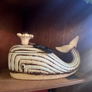 Lovely ceramic whale storage jar