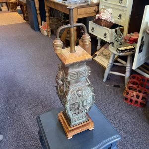 Chinese inspired two-arm cluster decorative lamp, likely 1930s–40s