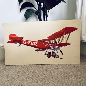 Avro 501, Original Artwork On Board, Battersby