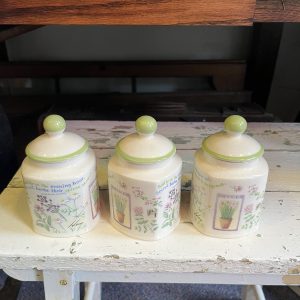 Vintage Boots Herb Pots by Judith Glover 1990’s set of 3