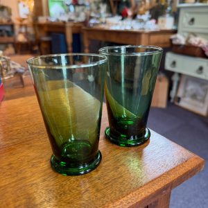 Pair of Beautiful Vintage Green Glasses