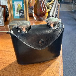 Fabulous vintage flasks in case