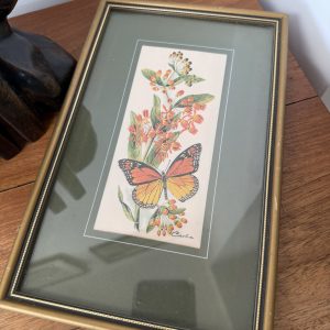 Miniature Woven Picture, Monarch, JJ Cash