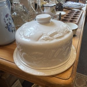 Large Vintage Ceramic Cheese Dome