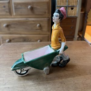 Vintage Man With Wheelbarrow, Italy