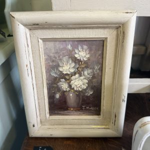Framed Oil painting - Bouquet of flowers