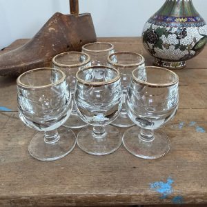 Vintage Sherry/Port Glasses, Set of 6